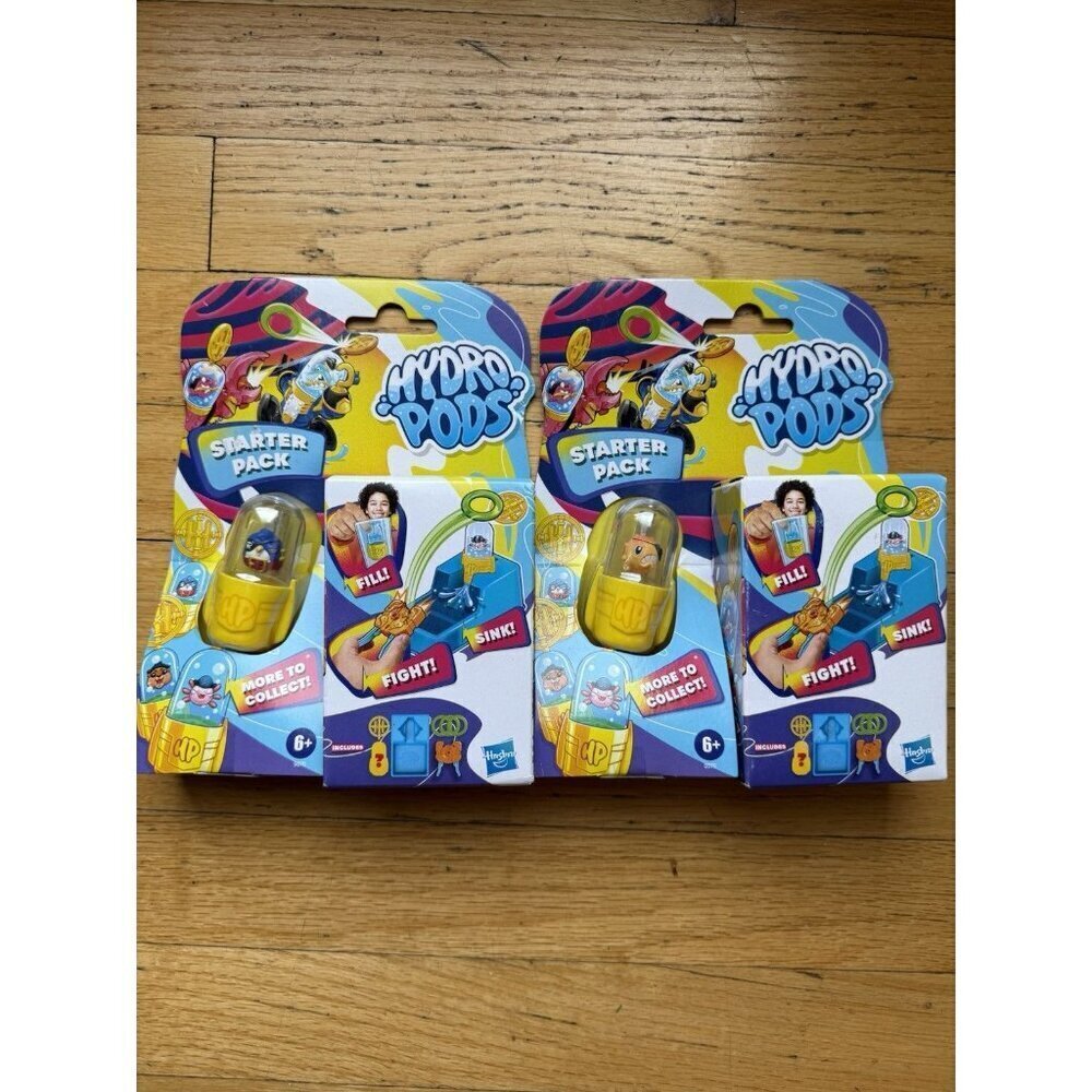 Hydro Pods Starter Pack Set Water Activated Kids Toy NEW - Set Of 2 Pirate Fish